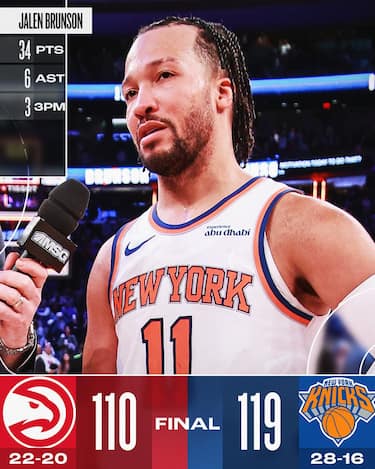 NEW YORK KNICKS-ATLANTA HAWKS 119-110