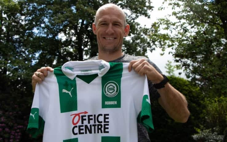 Robben con la maglia del Groningen