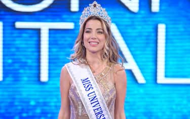 ROME, ITALY - 2020/12/21: Viviana Vizzini crowned at the Miss Universe Italy 2020 finals contest at Gold Studios.
The winner of Italy Viviana Vizzini will be competing with other Miss Universe candidates from across the globe in the final in Las Vegas on 14 February 2021. (Photo by Mario Cartelli/SOPA Images/LightRocket via Getty Images)