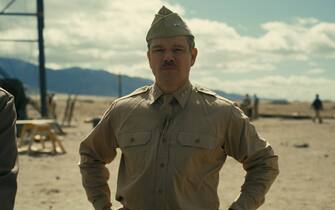 Matt Damon is Leslie Groves in OPPENHEIMER, written, produced, and directed by Christopher Nolan.