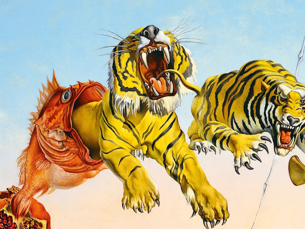 Un dettaglio della copertina di “Bestiario surrealista"