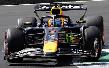 Red Bull Racing driver Max Verstappen of Netherlands his car during the third practice session for the Formula One Grand Prix of Italy in Monza, Italy, 05 September 2025. ANSA/DANIEL DAL ZENNARO
