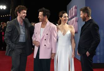 LONDON, ENGLAND - JANUARY 23: (L-R) Paul Mescal, Andrew Scott, Claire Foy and Andrew Haigh attend the UK Gala Screening of Searchlight Pictures', 'All of Us Strangers' at BFI Southbank on January 23, 2024 in London, England. (Photo by Tristan Fewings/Getty Images for Walt Disney Studios Motion Pictures UK)