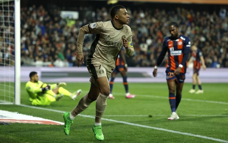 Mbappé, tripletta a Montpellier