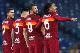 Italian soccer Serie A match - AS Roma and ACF Fiorentina
