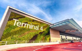 Singapore, Changi Airport, exterior of Terminal 4, opened in October 2017
