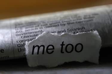 shot of " Me too" word