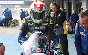 CIRCUITO DE JEREZ, SPAIN - OCTOBER 29: Dominique Aegerter, GRT Yamaha WorldSBK during the World Superbike event at Circuito de Jerez on Sunday October 29, 2023 in Jerez de la Frontera, Spain. (Photo by Gold and Goose / LAT Images)