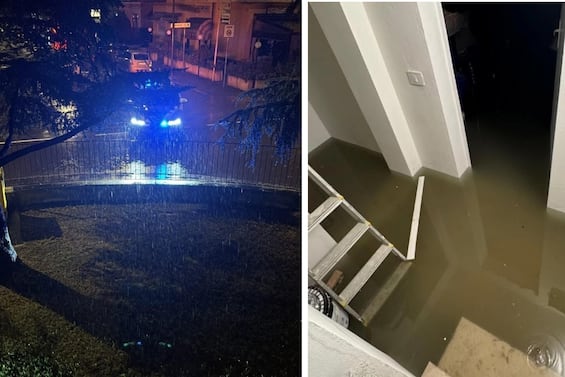 maltempo emiliaromagna alluvione a forlì strade e scantinati allagati