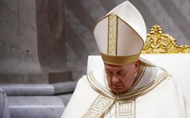 Pope Francis celebrates First Vespers and Te Deum, the rite of thanksgiving for the end of the year, in Saint Peter's Basilica at the Vatican City, 31 December 2022.
ANSA/FABIO FRUSTACI