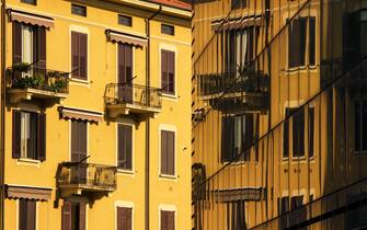 One building reflected in another - in Sesto San Giovanni, Milan