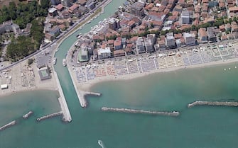 BELLARIA - IGEA MARINA, ITALY - JULY 2008: An aerial image of Seaside, Bellaria   Igea Marina (Photo by Blom UK via Getty Images)