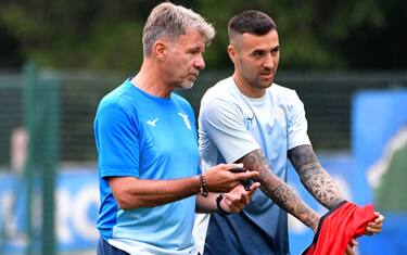 Lazio, Vecino si ferma in allenamento