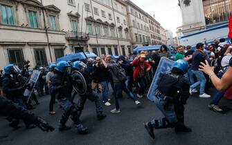 La manifestazione no green pass
