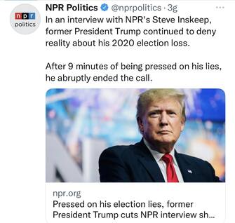 In una rara intervista alla National Public Radio, Donald Trump si è dichiarato per il vaccino anti covid e del booster ma contro l’obbligo