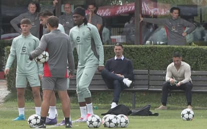 Milan, anche Ibra all'allenamento pre Liverpool