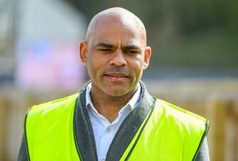 BRISTOL, ENGLAND - APRIL 08: Mayor of Bristol Marvin Rees tours construction works at The Boat Yard on April 08, 2021 in Bristol, England. Sir Keir Starmer is visiting many parts of the UK ahead of May's local elections. (Photo by Finnbarr Webster/Getty Images)