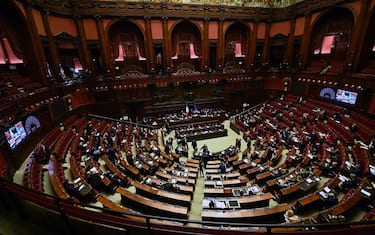 The hall of Montecitorio during a confidence vote at the Lower House called by the Government to speed up the approval of 2023 Budget Law, Rome, Italy, 23 December 2022. ANSA/RICCARDO ANTIMIANI