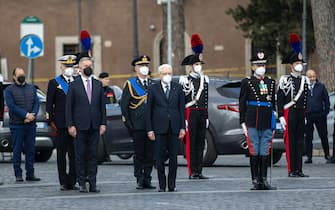 Mattarella all'Altare della Patria