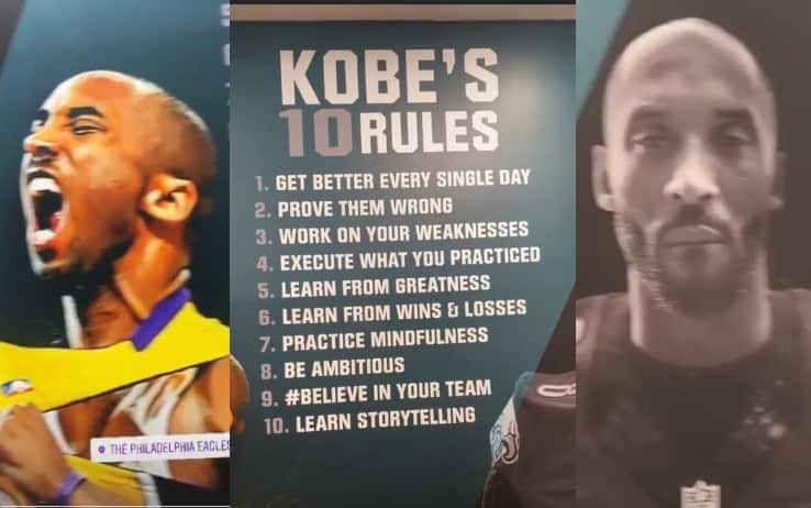 Here Are Kobe Bryant's '10 Rules' Painted on Philadelphia Eagles