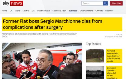 Morte Marchionne, la stampa estera