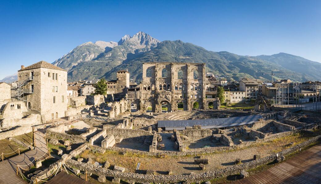 Teatro Romano di Aosta. Foto Val d'Aosta Heritage