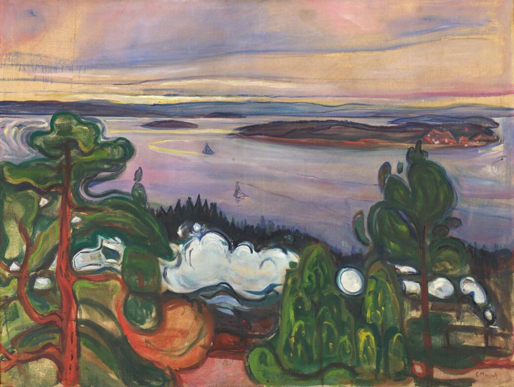 Edvard Munch, Train Smoke, 1900 Oil on canvas, 84.5 x 109 cm. Munchmuseet, Oslo. Photo: Munchmuseet / Halvor Bjørngård