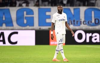 99 Chancel MBEMBA MANGULU (om) during the Ligue 1 Uber Eats match between Marseille and Strasbourg at Orange Velodrome on March 12, 2023 in Marseille, France. (Photo by Anthony Bibard/FEP/Icon Sport/Sipa USA)