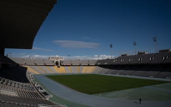 BARCELONA CATALONIA, SPAIN - NOVEMBER 04: View of the Olympic Stadium, on November 4, 2022, in Barcelona, Catalonia, Spain. The project for the city's sports startup incubator was launched last February by Barcelona Serveis Municipals with the collaboration of Institut Barcelona Esports and Barcelona Activa. With a budget of 2.8 million euros, the space will have a built-up area of 1,100 square meters and will house a large pre-incubation space and twelve interconnectable work modules. It will also have meeting rooms and other spaces for common use by the companies and entrepreneurs that are part of the project. This incubator is the first accelerator for start-ups linked to the world of sports and innovation and will be ready by March 2023. (Photo By David Zorrakino/Europa Press via Getty Images)