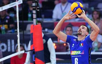 Simone Giannelli of Italy during the semi-final match Italy v France valid for the European Men’s Volleyball Championship at the Palazzo dello sport on Sep 14th, 2023 In Rome, Italy
Fotografo01