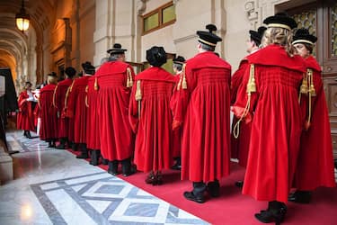 Alcuni magistrati, prima della cerimonia di inaugurazione dell'anno giudiziario Â della Corte di Cassazione, Roma, 26 gennaio 2017.
ANSA/ALESSANDRO DI MEO