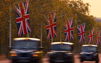 strade e bandiere di Londra