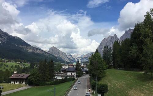 Foto Cortina dopo maltempo foto statale 51 Alemagna in vista di Cortina