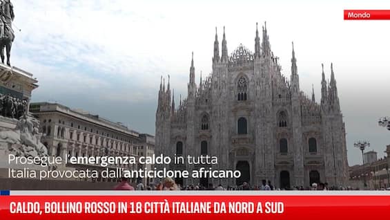 Caldo, bollino rosso in 18 città italiane da nord a sud