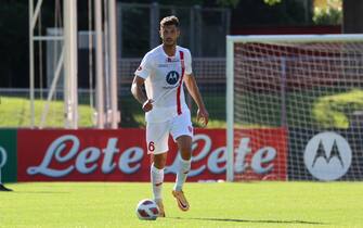 BELLINZONA, SWITZERLAND - JULY 10: Andrea Ranocchia of AC Monza in action during the pre-season friendly match between AC Bellinzona and AC Monza at Stadio Comunale on July 10, 2022 in Bellinzona, Switzerland. (Photo by Giuseppe Cottini/Getty Images)