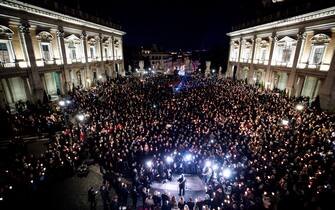 Fiaccolata a Roma per Navalny