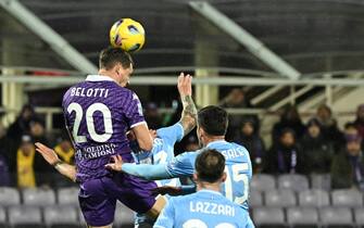 Fiorentina's foward Andrea Belotti (L) in action during the Serie A soccer match ACF Fiorentina vs SS Lazio at Artemio Franchi Stadium in Florence, Italy, 26 February 2024
ANSA/CLAUDIO GIOVANNINI