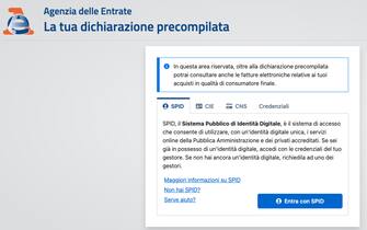 Dichiarazione precompilata sul sito dell'Agenzia delle Entrate