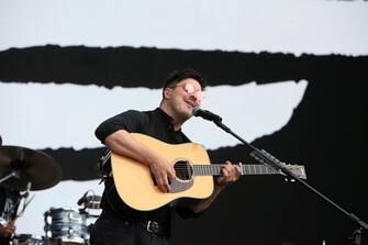 Mumford and Sons performs at the BBC Big Weekend festival at Stewart Park in Middlesbrough, north east England on 25th May 2019.