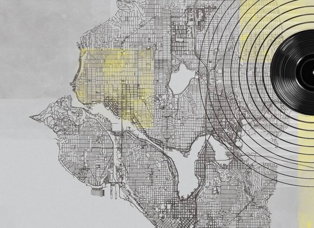Un dettaglio della copertina di “Smell of grunge. La scena di Seattle e i suoi dischi”