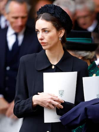 LONDON, UNITED KINGDOM - MARCH 29: (EMBARGOED FOR PUBLICATION IN UK NEWSPAPERS UNTIL 24 HOURS AFTER CREATE DATE AND TIME) Rose Hanbury, Marchioness of Cholmondeley attends a Service of Thanksgiving for the life of Prince Philip, Duke of Edinburgh at Westminster Abbey on March 29, 2022 in London, England. Prince Philip, Duke of Edinburgh died aged 99 on April 9, 2021. (Photo by Max Mumby/Indigo/Getty Images)