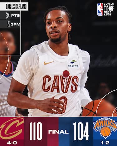 NEW YORK KNICKS-CLEVELAND CAVALIERS 104-110
