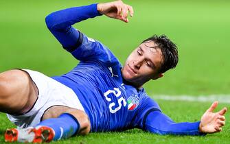 Italian forward Federico Chiesa reacts during the friendly soccer match Italy vs Ukraine at the Luigi Ferraris stadium in Genoa, Italy, 10 October 2018.
ANSA/SIMONE ARVEDA
