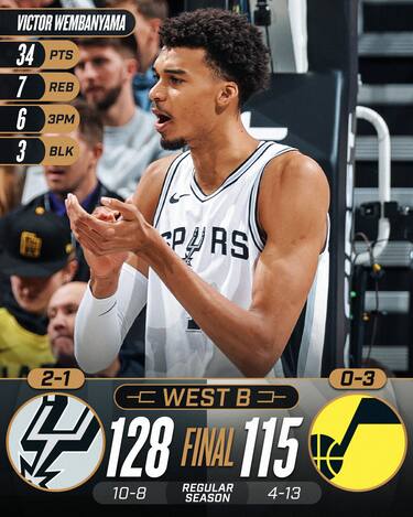 UTAH JAZZ-SAN ANTONIO SPURS 115-128
