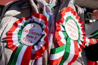 La manifestazione del PD a piazza del Popolo. Roma 11 novembre 2023
ANSA/MASSIMO PERCOSSI