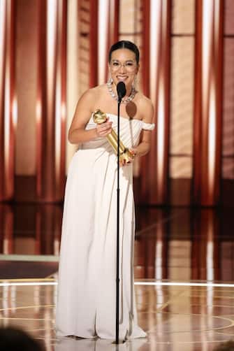 LOS ANGELES - JANUARY 7: Ali Wong at the 81st Golden Globe Awards held at the Beverly Hilton in Beverly Hills, California on Sunday, January 7, 2024. (Sonja Flemming/CBS via Getty Images) *** Ali Wong ***