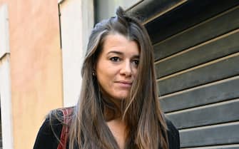 Gilda Sportiello arriva alla Camera dei Deputati per l'assemblea degli eletti del M5s, Roma, 11 ottobre 2022.  ANSA/ETTORE FERRARI