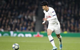 Son Heung-Min of Tottenham Hotspur during the UEFA Champions League group stage match between Tottenham Hotspur and Red Star Belgrade at Tottenham Hotspur Stadium, London, England on 22 October 2019. Photo by Carlton Myrie.

Editorial use only, license required for commercial use. No use in betting, games or a single club/league/player publications.//UKSPORTSPICS_choix.1214/1910231119/Credit:UK Sports Pics/SIPA/1910231121