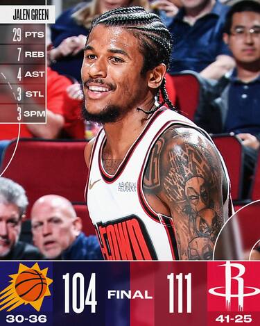 HOUSTON ROCKETS-PHOENIX SUNS 111-104