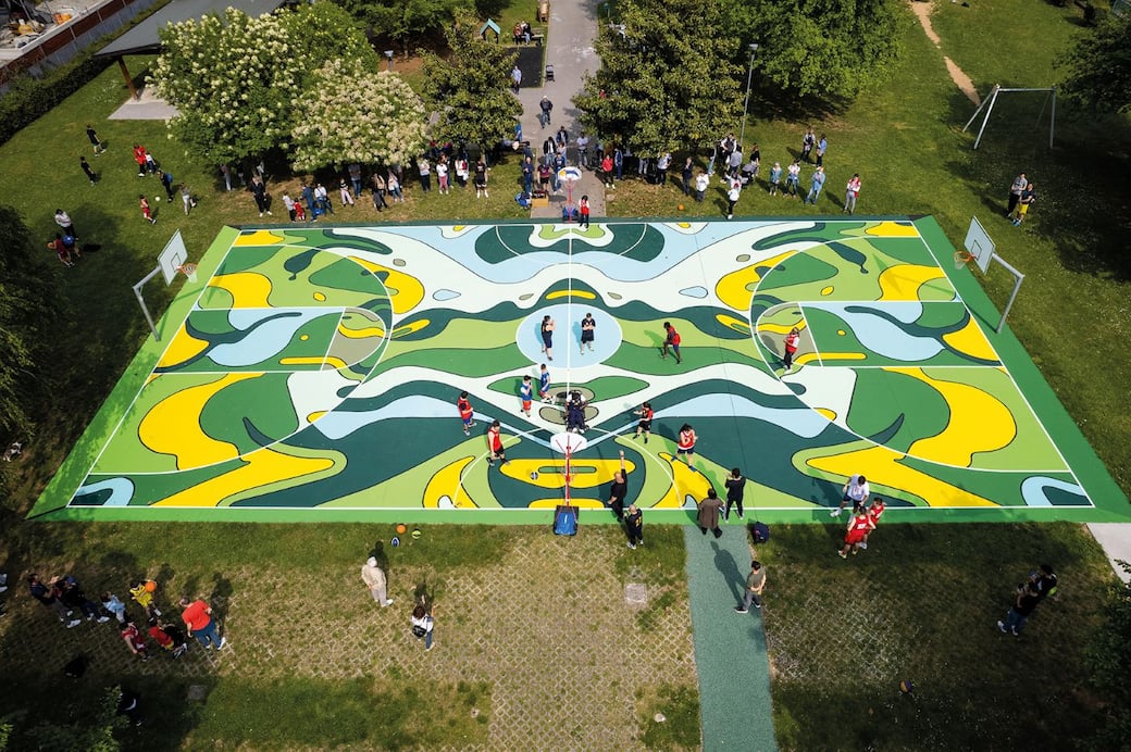 Inaugurazione del campo da Baskin a Calcinate. Foto Marco Spiezia